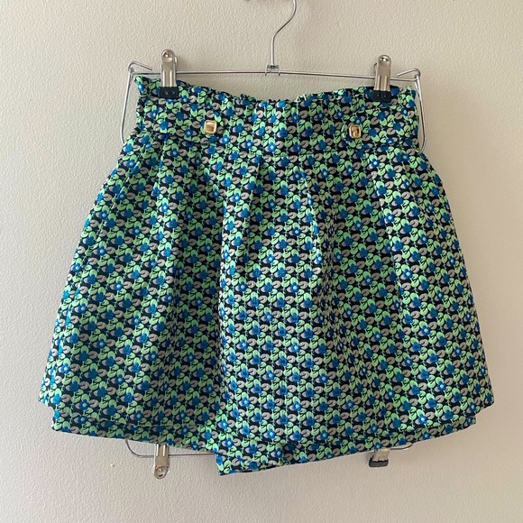 Maje Iden Floral-Pattern Jacquard shorts NWT - Picture 3 of 5